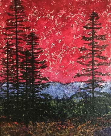Into the crimson portals ajar