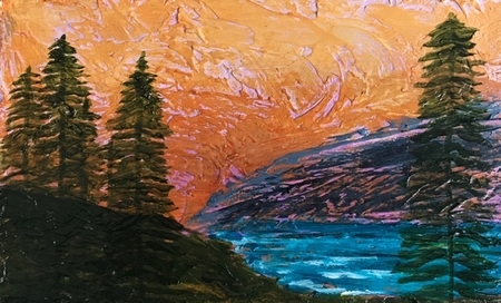 Lake in the mountains