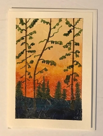 Sunset trees
