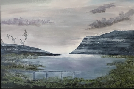 The dawn, grey garbed and velvet shod, is wandering everywhere
